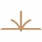 Ekena Millwork Redmond Smooth Timber Gable Bracket, Western Red Cedar, 84"W x 38"H x 1 1/2"D x 3 1/2"F, 11/12 Pitch GBW084X38X0204RED00SWR - alternate 1